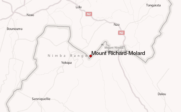 Mount Richard-Molard Location Map