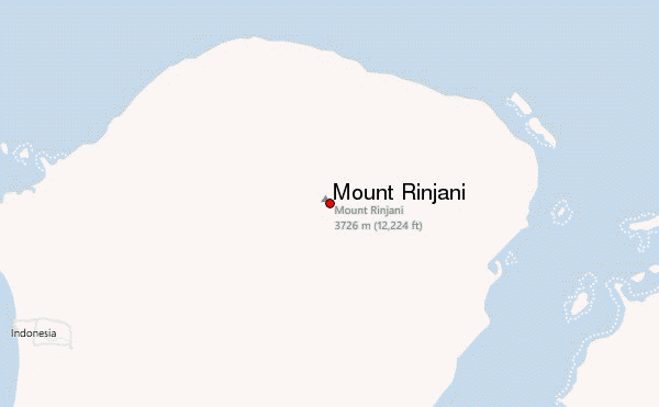 Mount Rinjani Location Map