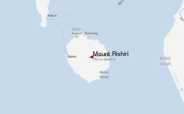 Mount Rishiri Location Map