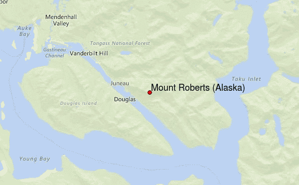 Mount Roberts (Alaska) Location Map