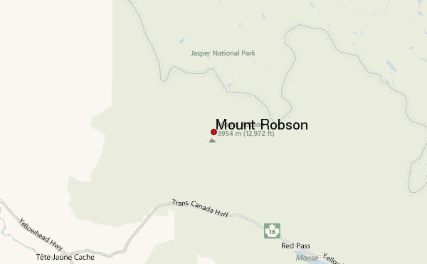 Mount Robson Location Map