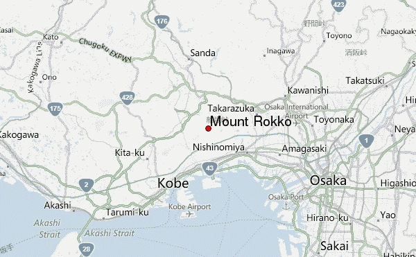 Mount Rokkō Location Map
