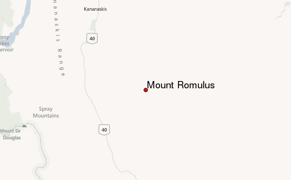 Mount Romulus Location Map