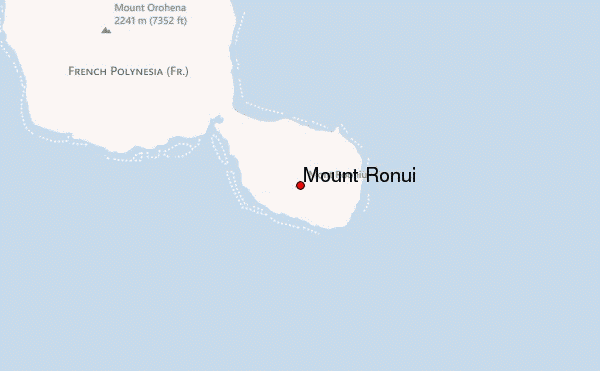 Mount Ronui Location Map