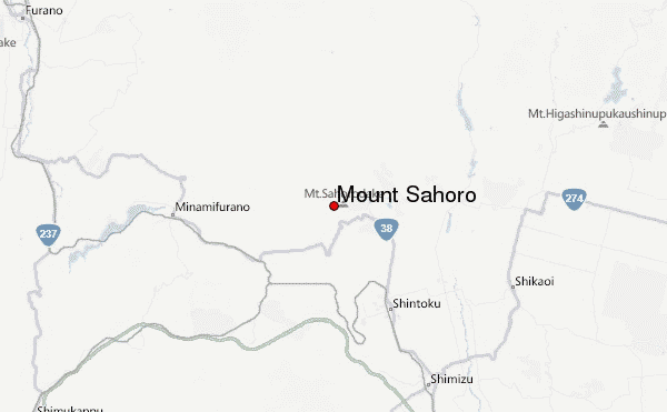 Mount Sahoro Location Map