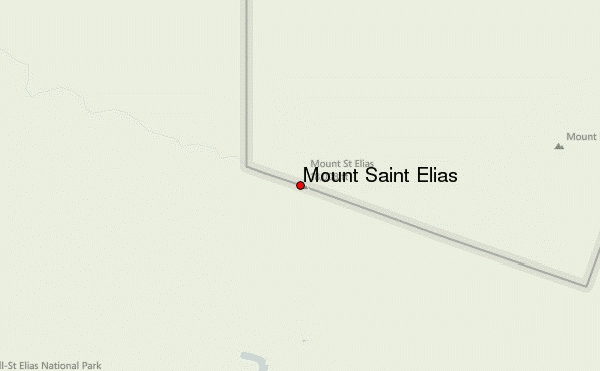 Mount Saint Elias Location Map