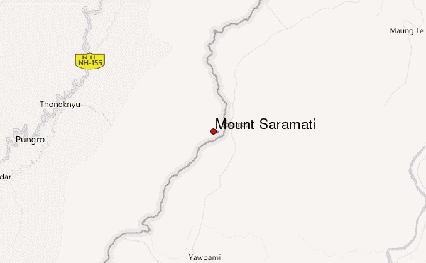 Mount Saramati Location Map