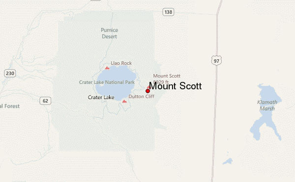 Mount Scott Location Map