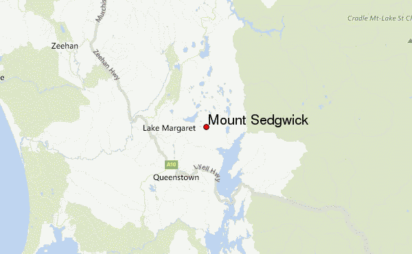 Mount Sedgwick Location Map