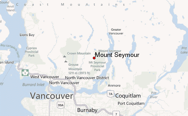 Mount Seymour Location Map