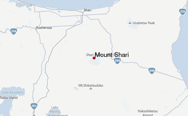 Mount Shari Location Map
