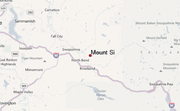 Mount Si Location Map