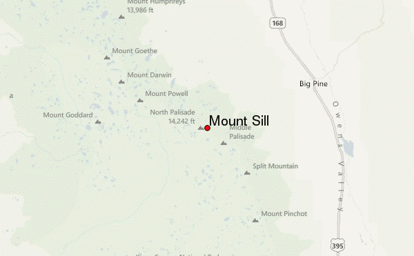 Mount Sill Location Map