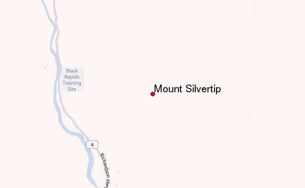 Mount Silvertip Location Map