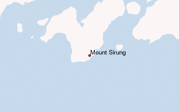 Mount Sirung Location Map