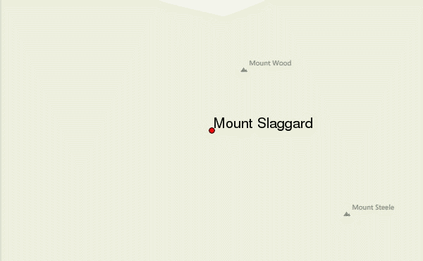 Mount Slaggard Location Map
