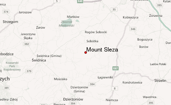 Mount Ślęża Location Map