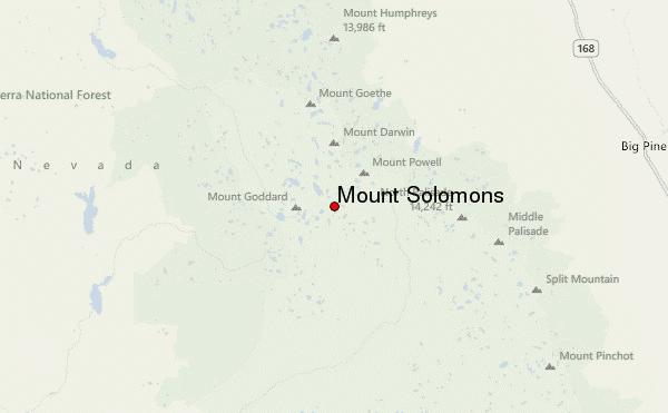 Mount Solomons Location Map