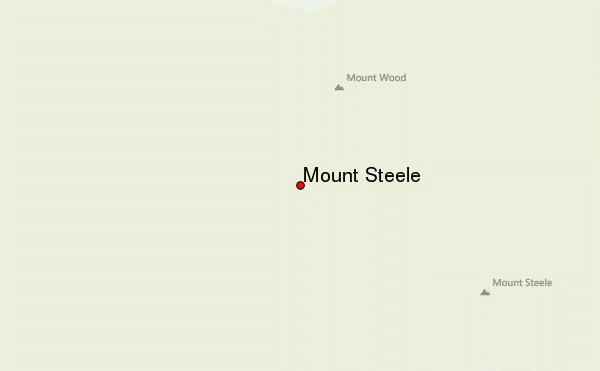 Mount Steele Location Map