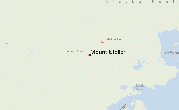 Mount Steller Location Map