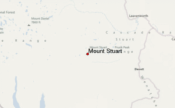 Mount Stuart Location Map