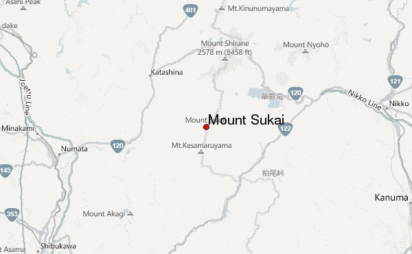 Mount Sukai Location Map