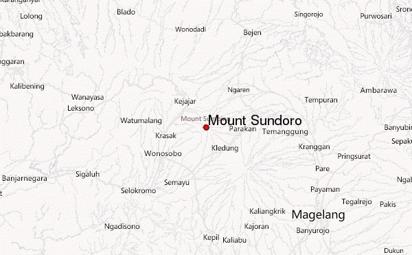 Mount Sundoro Location Map