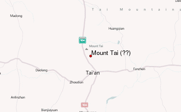 Mount Tai (泰山) Location Map
