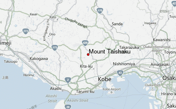 Mount Taishaku Location Map