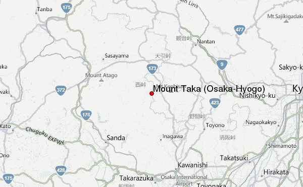 Mount Taka (Osaka/Hyōgo) Location Map