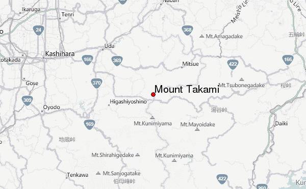 Mount Takami Location Map