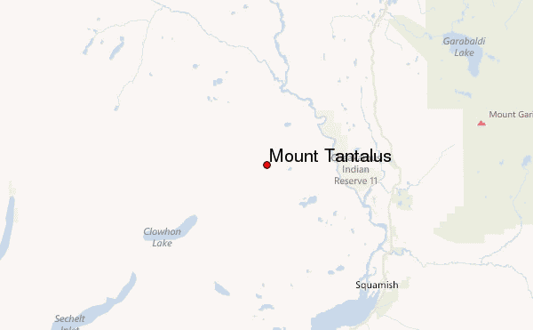 Mount Tantalus Location Map