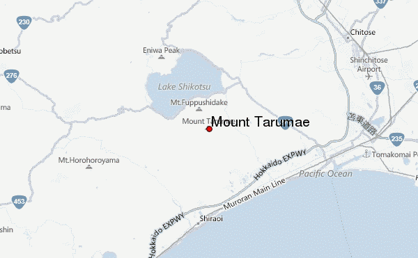 Mount Tarumae Location Map