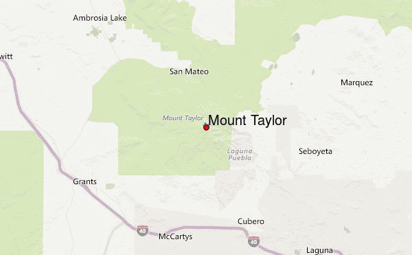 Mount Taylor Location Map