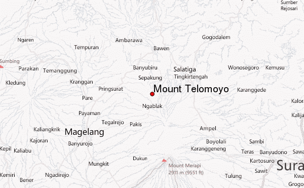 Mount Telomoyo Location Map