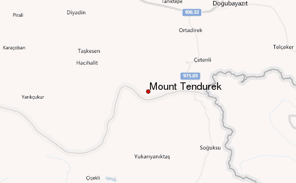 Mount Tendürek Location Map