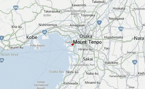 Mount Tenpō Location Map