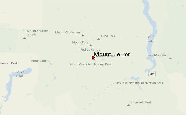 Mount Terror Location Map