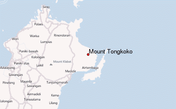 Mount Tongkoko Location Map