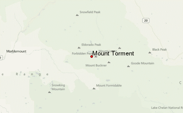 Mount Torment Location Map