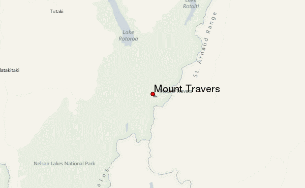 Mount Travers Location Map
