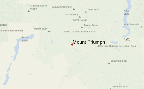 Mount Triumph Location Map