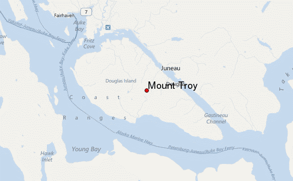 Mount Troy Location Map