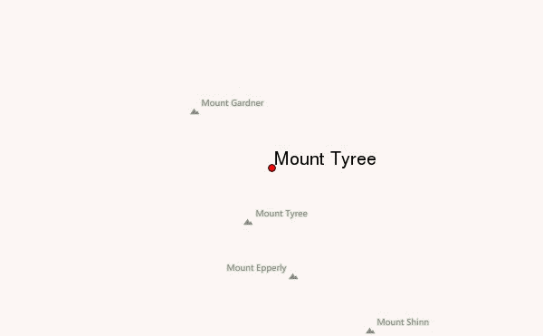 Mount Tyree Location Map