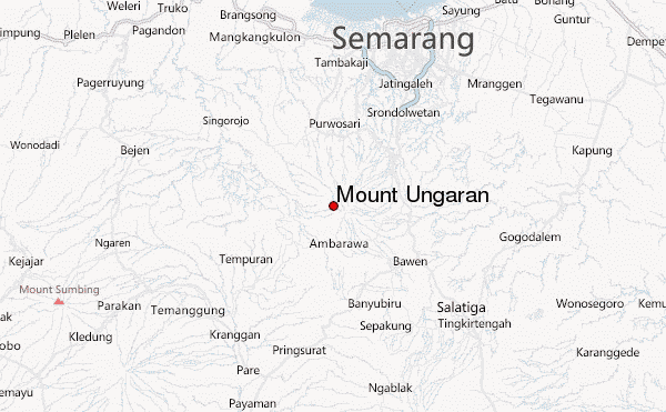 Mount Ungaran Location Map