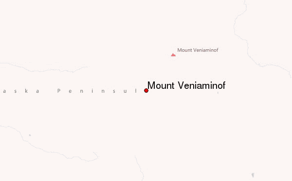 Mount Veniaminof Location Map