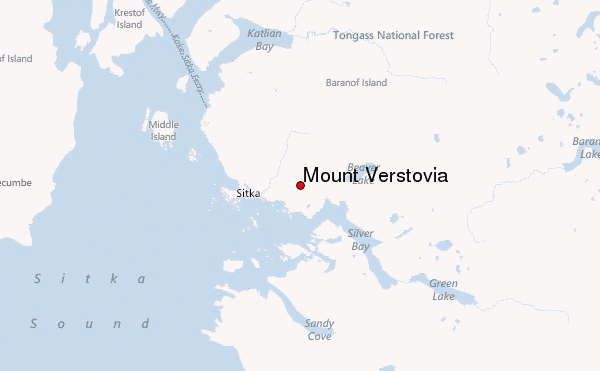 Mount Verstovia Location Map