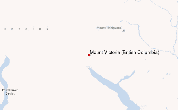Mount Victoria (British Columbia) Location Map