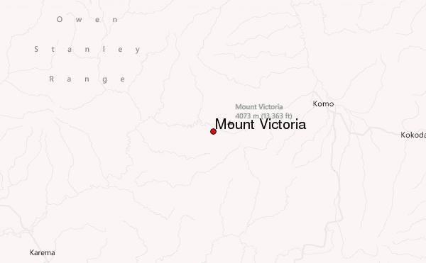 Mount Victoria Location Map