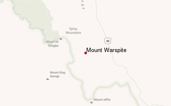 Mount Warspite Location Map